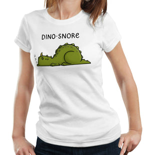 Dino-snore Tshirt Fitted Ladies