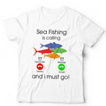 Sea Fishing Is Calling Tshirt Unisex & Kids