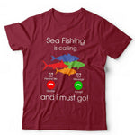 Sea Fishing Is Calling Tshirt Unisex & Kids