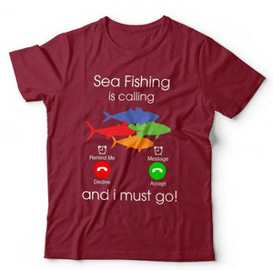 Sea Fishing Is Calling Tshirt Unisex & Kids – We Love Tees