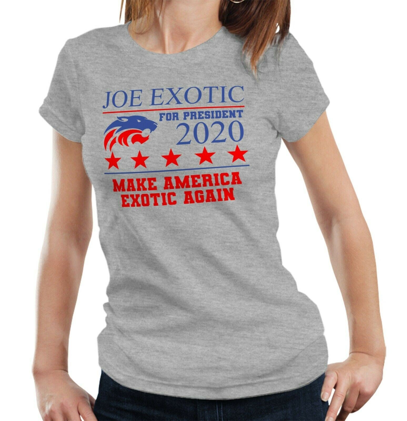 Joe Exotic Presidential Tshirt Fitted Ladies