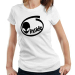 Alien Inside Tshirt Fitted Ladies