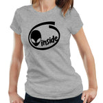 Alien Inside Tshirt Fitted Ladies