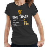 BBQ Timer Tshirt Fitted Ladies