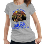 Take Me Camping Get Me Drunk Tshirt Fitted Ladies