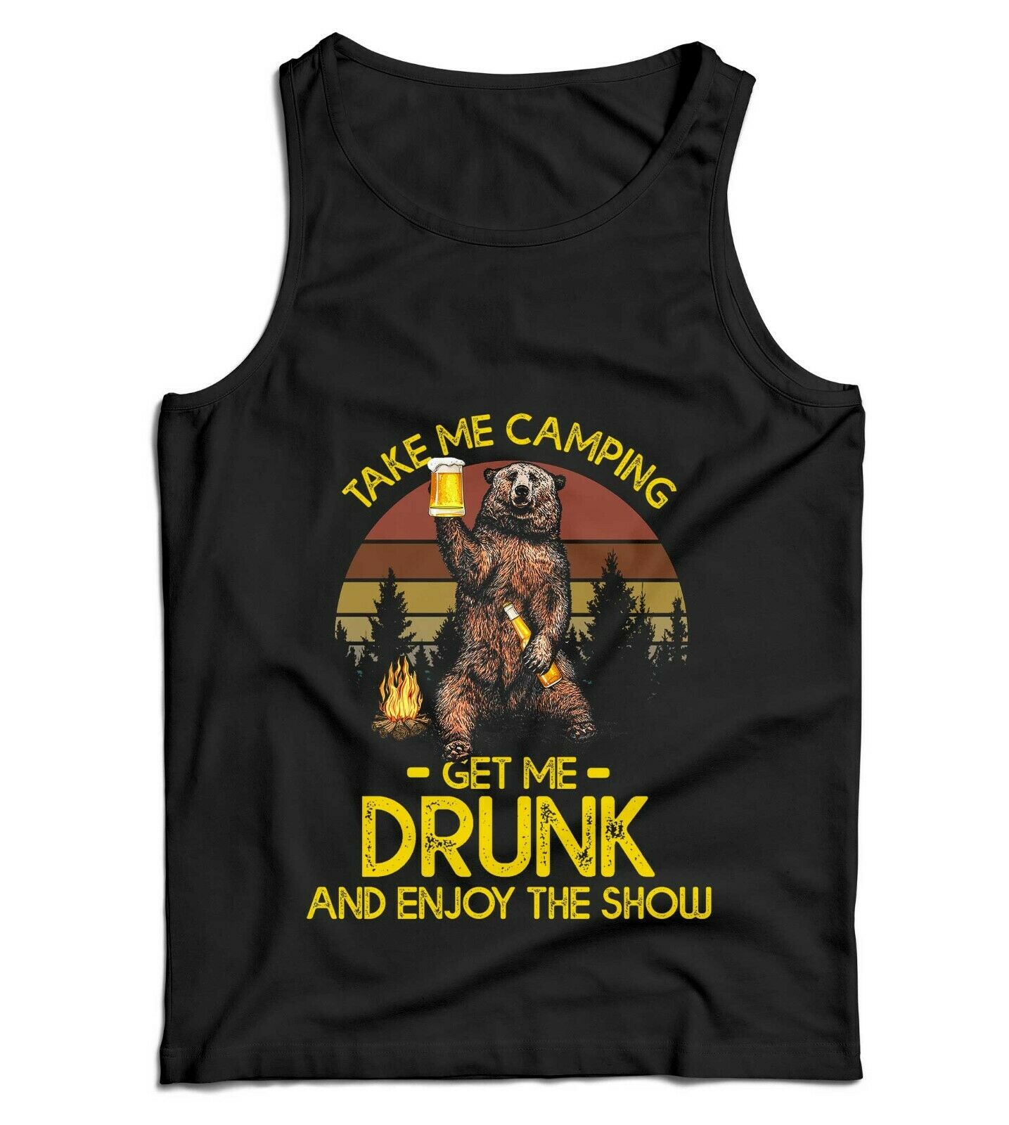 Take Me Camping Get Me Drunk Ladies Vest Tanktop