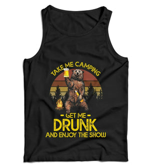 Take Me Camping Get Me Drunk Ladies Vest Tanktop