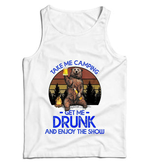 Take Me Camping Get Me Drunk Ladies Vest Tanktop