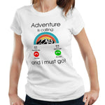 Adventure Is Calling Tshirt Fitted Ladies