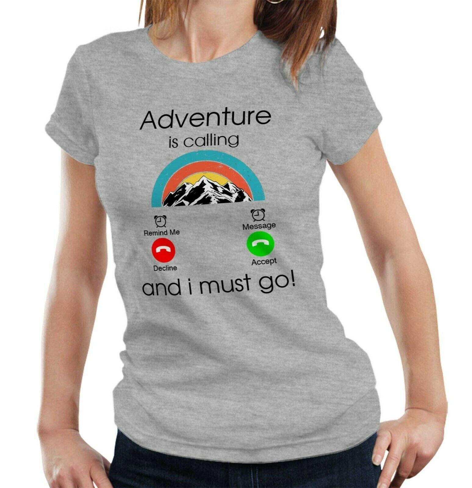 Adventure Is Calling Tshirt Fitted Ladies