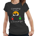 Camping Is Calling Tshirt Fitted Ladies