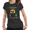 Camping Is Calling Tshirt Fitted Ladies