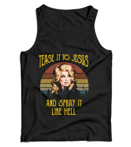 Tease It To Jesus Ladies Vest Tank Top