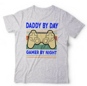 Daddy By Day Gamer By Night Tshirt Unisex