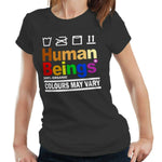 Human Beings Matter Tshirt Fitted Ladies