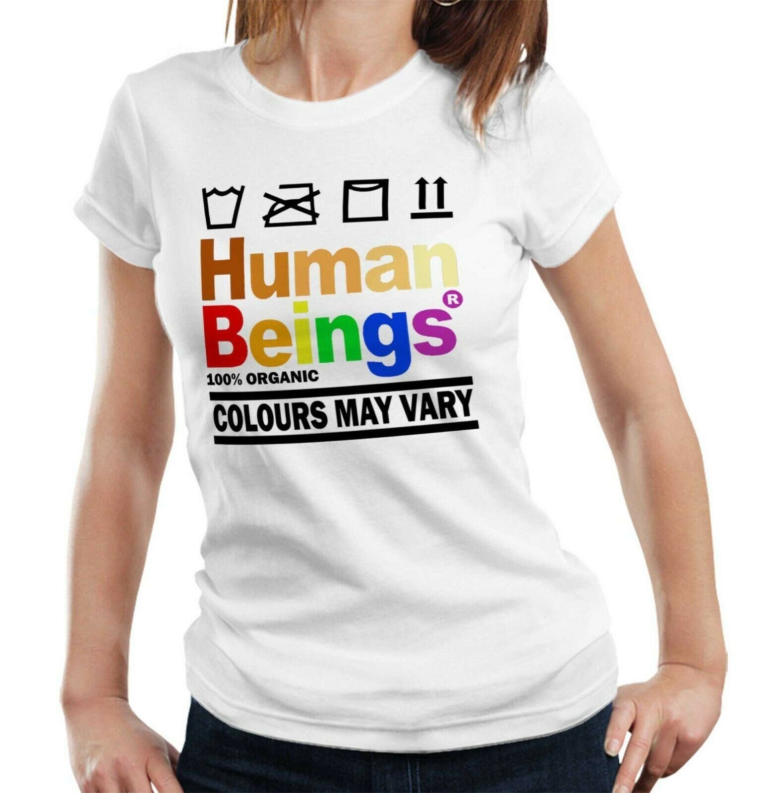 Human Beings Matter Tshirt Fitted Ladies