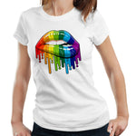 Pride Lips Tshirt Fitted Ladies