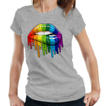 Pride Lips Tshirt Fitted Ladies