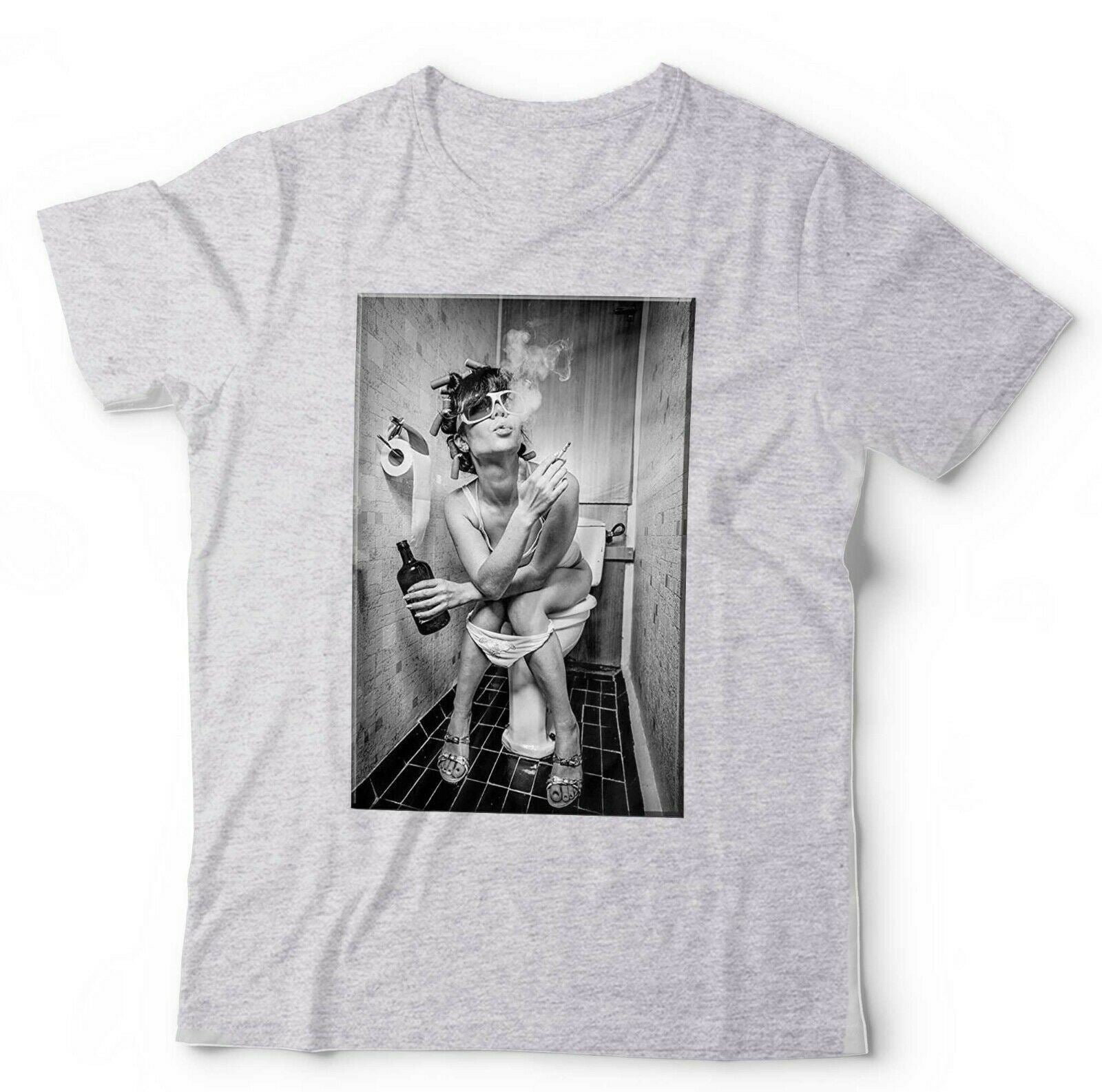 Girl Smoking/Drinking Tshirt Unisex