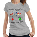 The Mushrooms Are Calling Tshirt Fitted Ladies