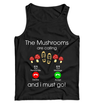 The Mushrooms Are Calling Ladies Vest Tank Top