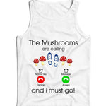 The Mushrooms Are Calling Ladies Vest Tank Top