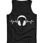 DJ Heartbeat Unisex Vest Tank Top