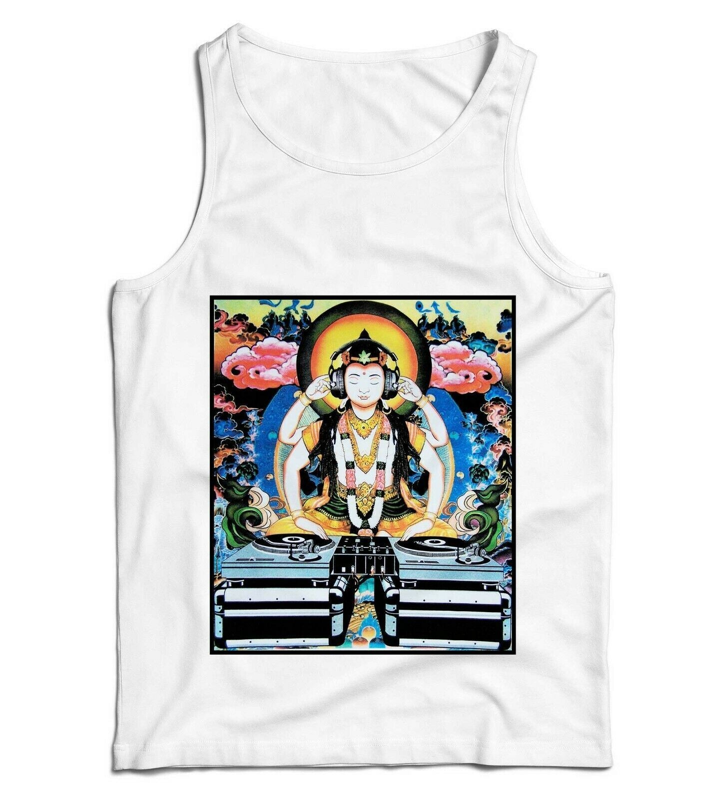 Mixing Buddha DJ Unisex Vest Tank Top