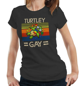 Turtley Gay Tshirt Fitted Ladies