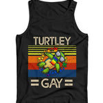 Turtley Gay Ladies Fitted Vest Tank Top