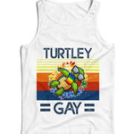 Turtley Gay Ladies Fitted Vest Tank Top