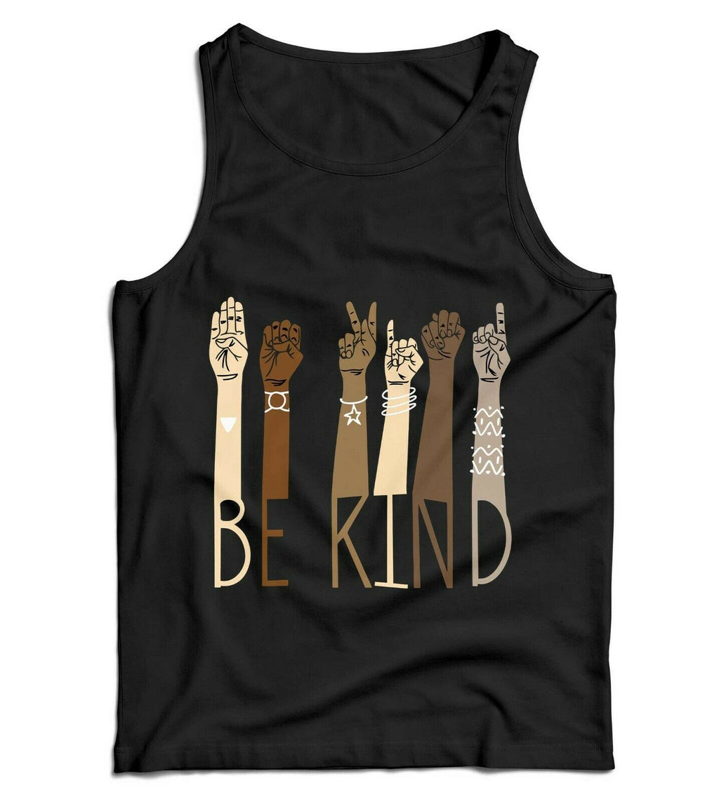 Be Kind Sign Language Ladies Vest Tank Top