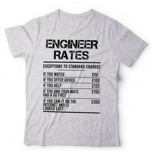 Engineer Rates Tshirt Unisex