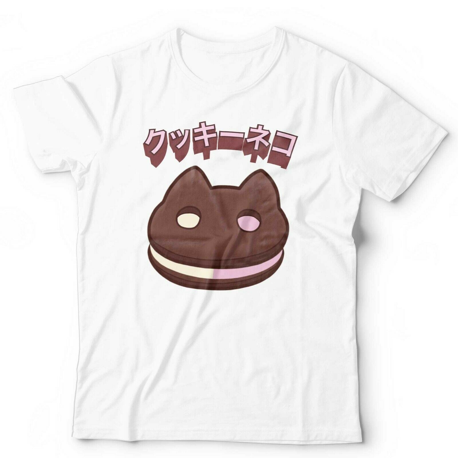 Cookie Cat Jap Text Tshirt Unisex & Kids