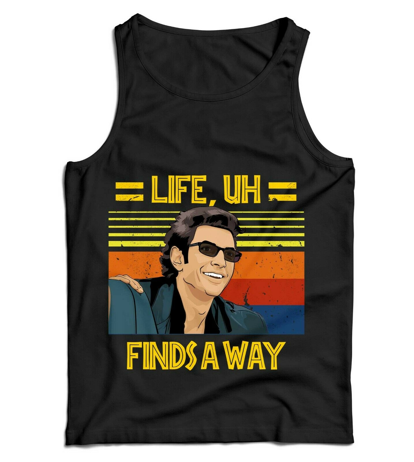 Life, Uh Finds A Way Ladies Vest Tank Top