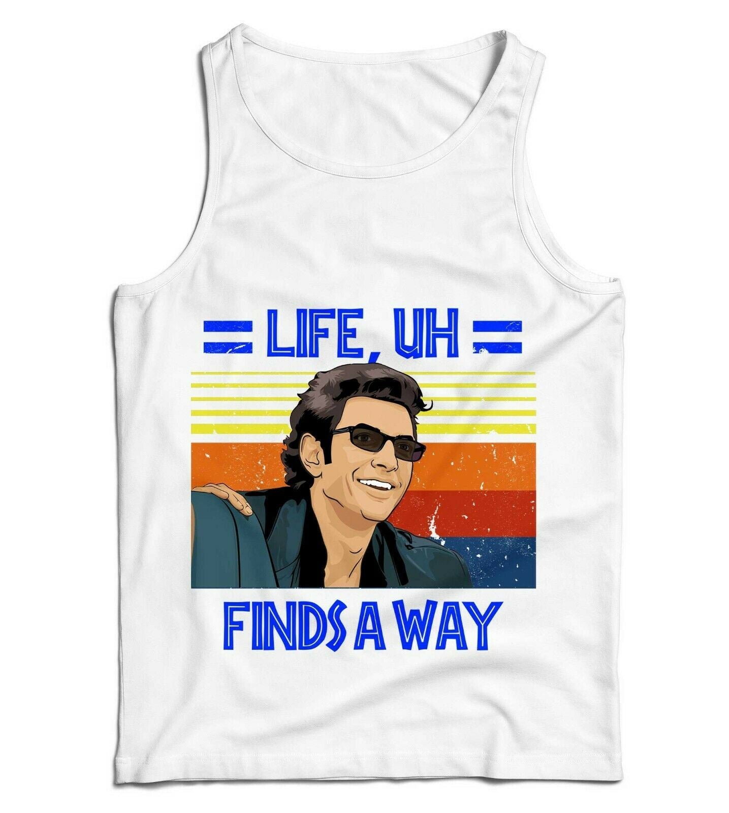 Life, Uh Finds A Way Ladies Vest Tank Top