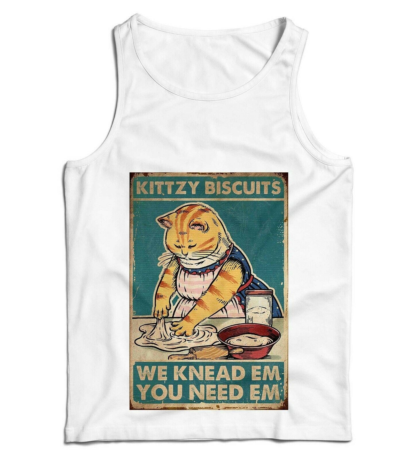 Kittzy Biscuits Ladies Vest Tank Top