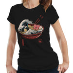 Great Ramen Wave Tshirt Fitted Ladies