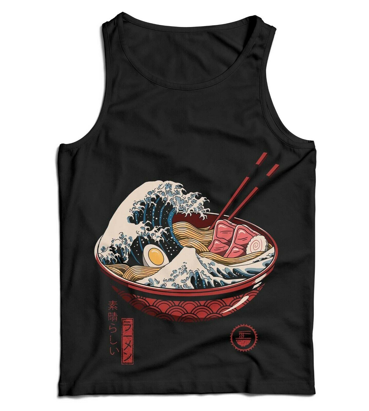 Great Ramen Wave Ladies Vest Tank Top