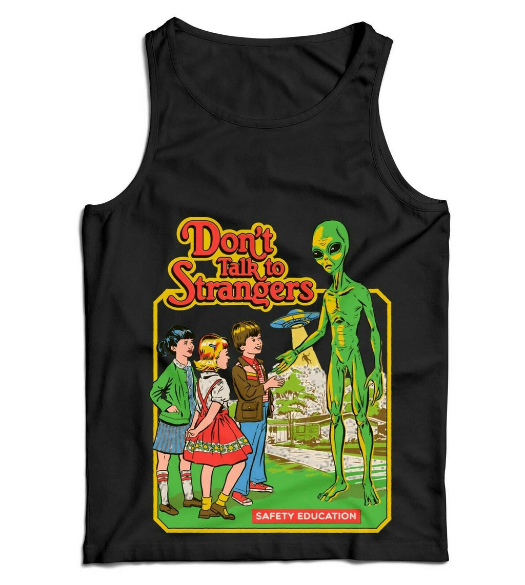 Don't Talk To Strangers Ladies Vest Tank Top