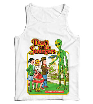 Don't Talk To Strangers Ladies Vest Tank Top