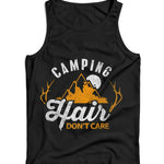 Camping Hair Don't Care Ladies Vest Tank Top