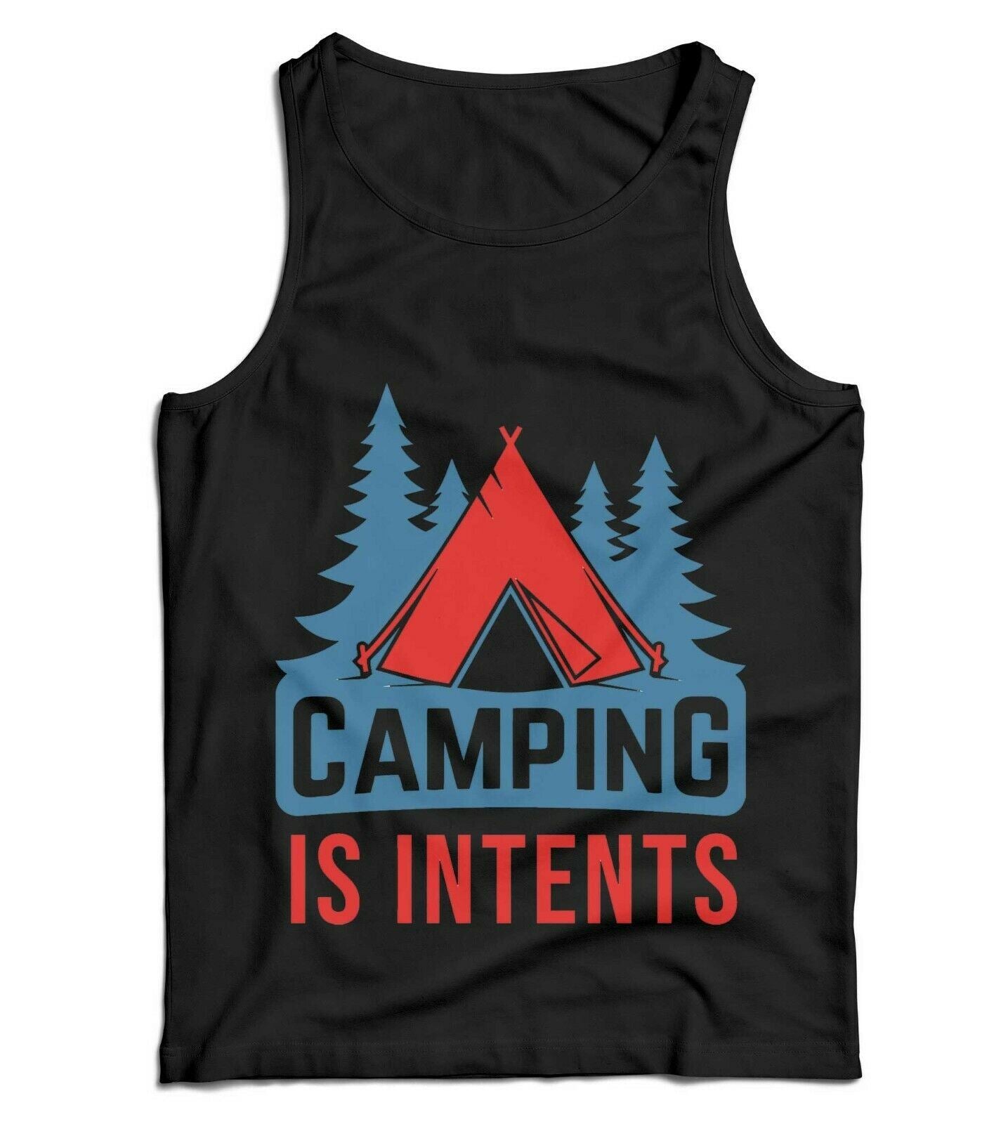 Camping Is Intents Ladies Vest Tank Top