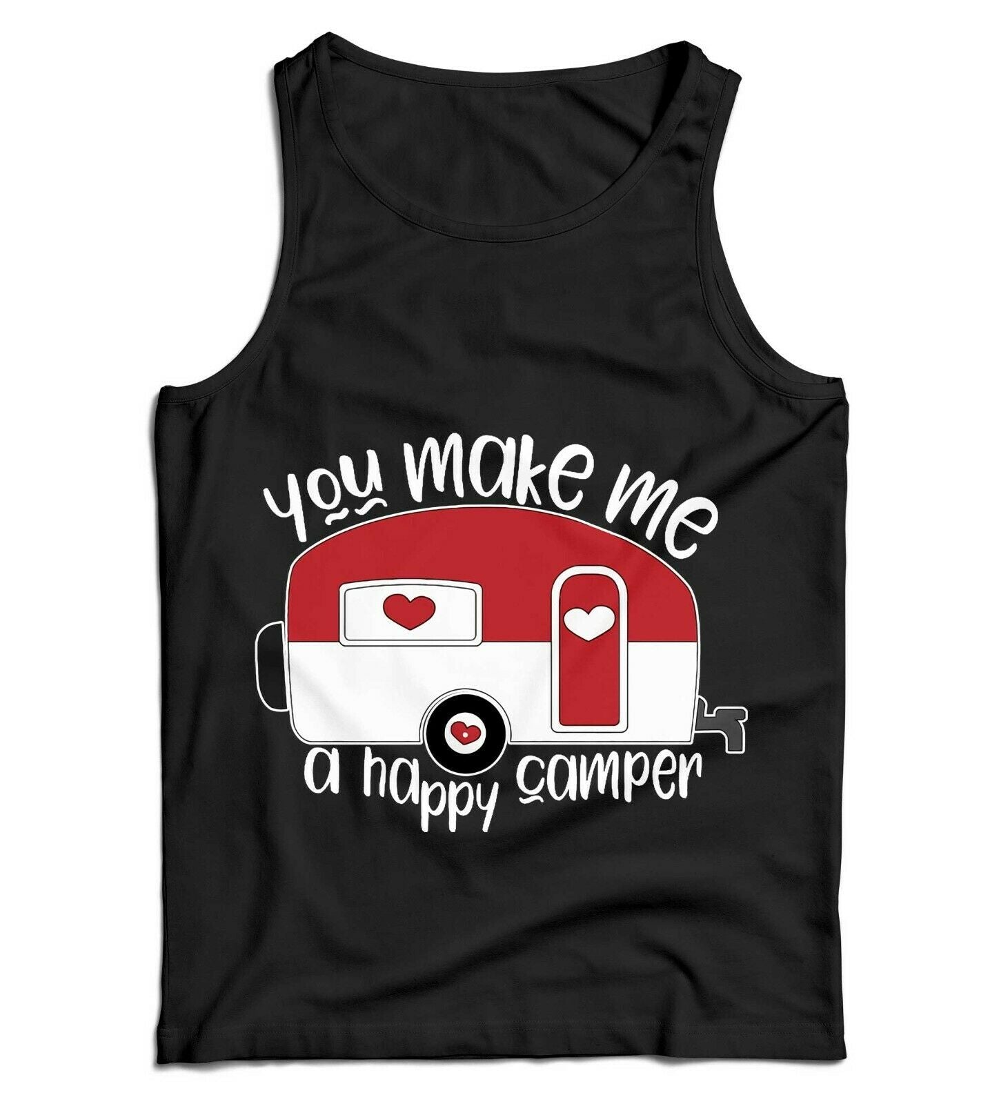 You Make Me A Happy Camper Ladies Vest Tank Top