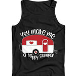 You Make Me A Happy Camper Ladies Vest Tank Top