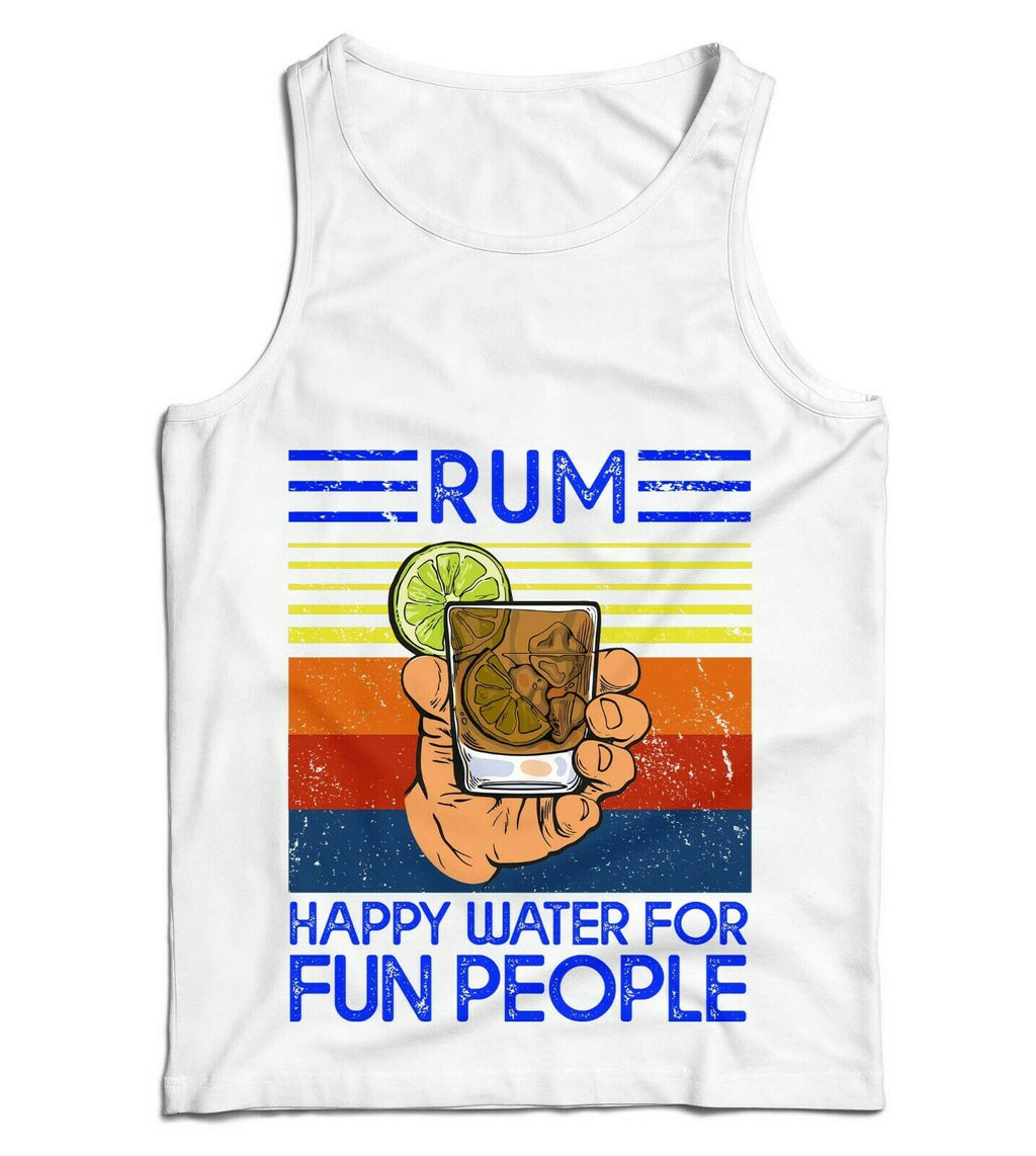 Rum Happy Water For Fun People Ladies Vest Tank Top