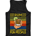 Rum Happy Water For Fun People Ladies Vest Tank Top