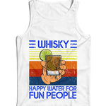 Whisky Happy Water For Fun People Ladies Vest Tank Top