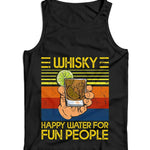 Whisky Happy Water For Fun People Ladies Vest Tank Top