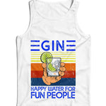 Gin Happy Water For Fun People Ladies Vest Tank Top